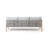 Andrek Outdoor Acacia Wood and Rope Woven Sofa with Cushions