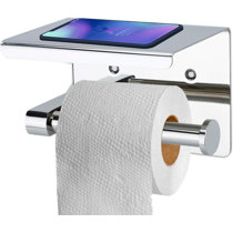 Upgrade Freestanding Toilet Paper Holder, Silver Gray Toilet Tissue Ho –  KeFanta