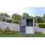 Remise de rangement d'extérieur en acier de 6 x 4 pi Shed-in-a-Box, gris anthracite galvanisé
