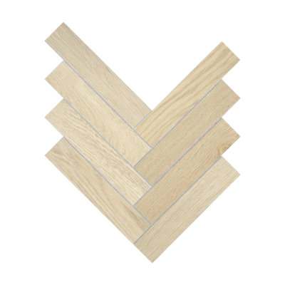 Revêtement de sol en vinyle 10,8 po x 9,3 po x 4 mm à chevrons auto-adhésif SPC
