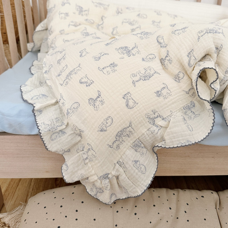 Cute Muslin Cotton Kids Pillowcase