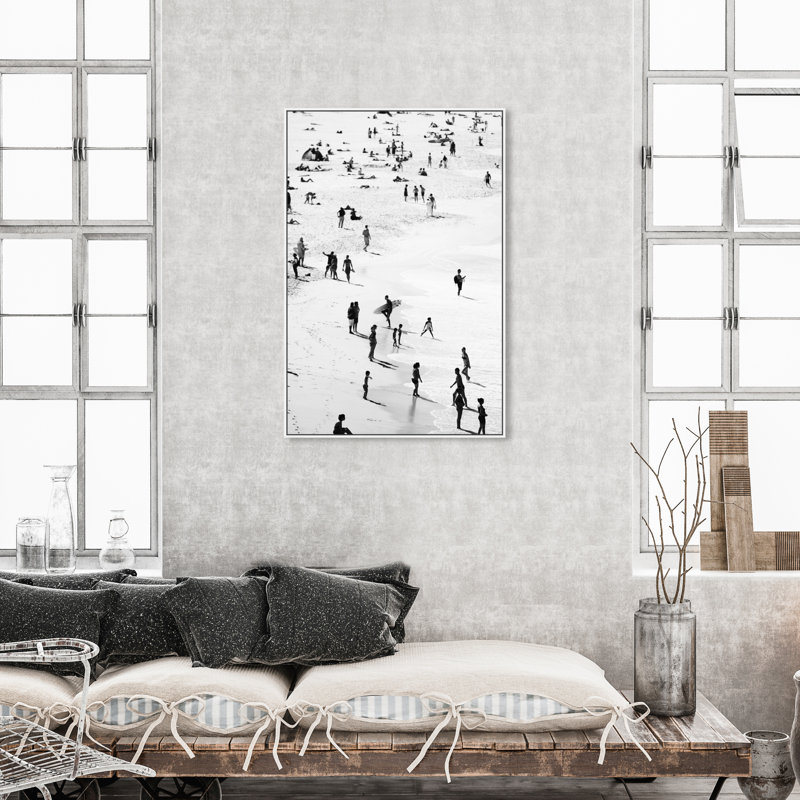 Nautical And Coastal Best Coast, Coastal Black Print by Oliver Gal, White Floater Framed, 46" H x 31" W