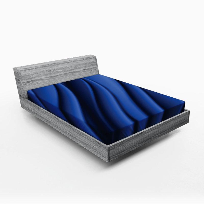 Microfiber Abstract Fitted Sheet, Queen Fitted Sheet