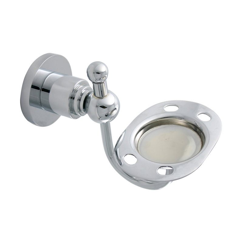Porte-brosse à dents et gobelet Lera, Chrome poli