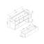 Banc de rangement pour chaussures avec tiroir