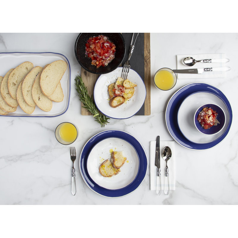Aurora Handmade Stoneware Dinnerware - Set of 4