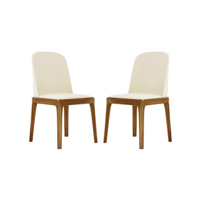 Modholic Oliver Dining Chair, Walnut (Set Of 2)