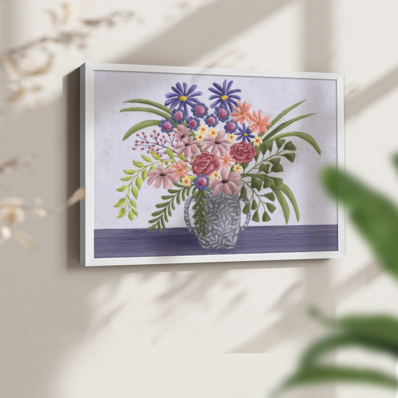 «Snappy Bouquet I», reproduction encadrée, Blanc, H 16 po x l 20 po