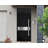 Front Exterior Prehung Steel Door / Deux 6072 Black Enamel / Top Exterior Window Sidelite / Entry Metal Modern Painted W36" x H80+16" Left hand Inswing-98195683