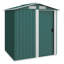 Brely 5ft x 4ft Garden Shed Metal Tool Storage Shed Green