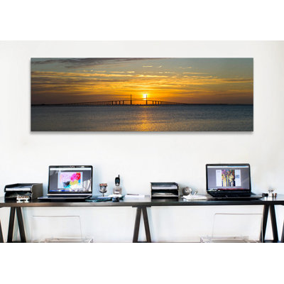 " Sunrise Over Sunshine Skyway Bridge, Tampa Bay, Florida, USA " by Panoramic Images