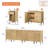 Aadham 94.5" W Manufactured Wood Sideboard-915409568