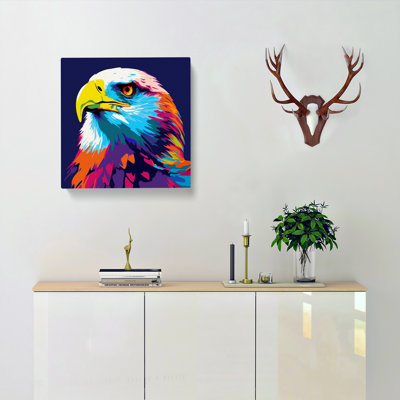 Eagle Pop Art - Wrapped Canvas