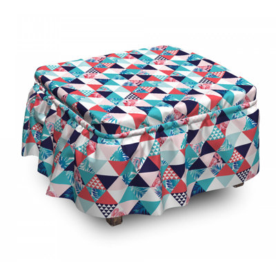 Box Cushion Ottoman Slipcover