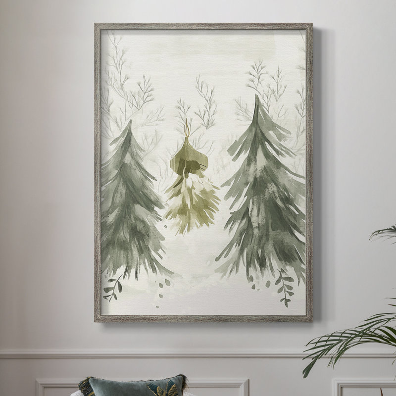 «Christmas Holiday Art», reproduction encadrée CECL XXXIV - bois massif