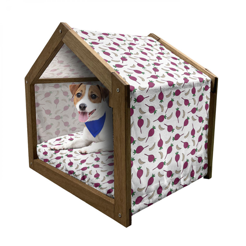 Niche pour chien en bois, H 25,59 po x l 29,53 po x P 21,65 po