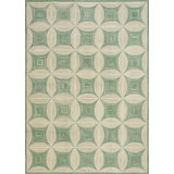 Hand Hooked Wool Geometric Area Rug