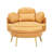 Corduroy Armchair with Ottoman-1496459021