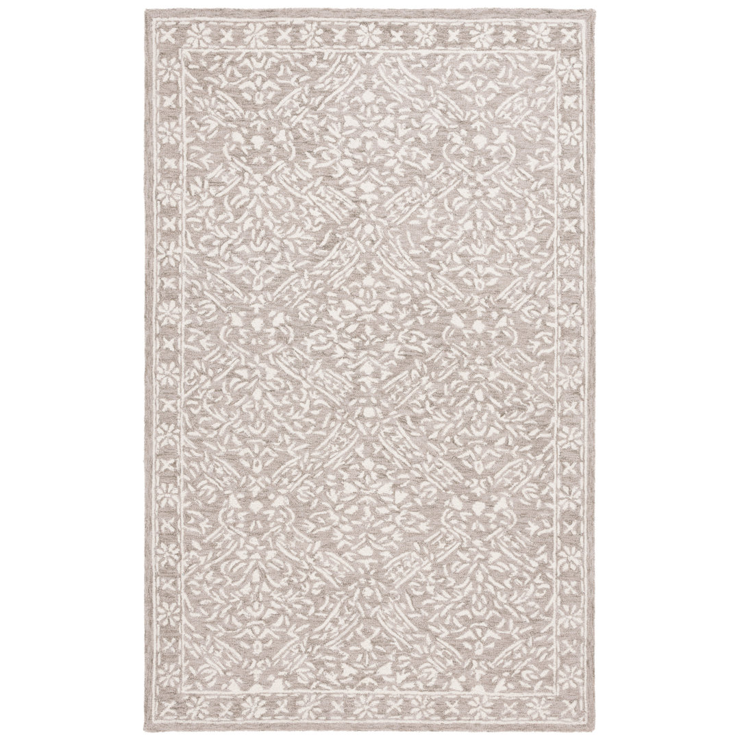 Olivier Lauren Ralph Lauren Hand Tufted Wool & Cotton Damask Rug Lauren Ralph Lauren Rug 