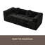 Canapé moderne de 84,6 pouces sans os avec deux coussins décoratifs circulaires, tissu en polyester à poils longs texturé litchi doux pour la peau et canapé en mousse à carreaux à trois places-1397283701