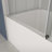Bathroom Tub Sliding Door Frame - Tempered Glass & Smooth 5/16" With Nano Treatment