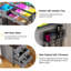 Vanity Set with Human Sensor RGB Lights, Glass Top and Quick-Charging Station-1752588146