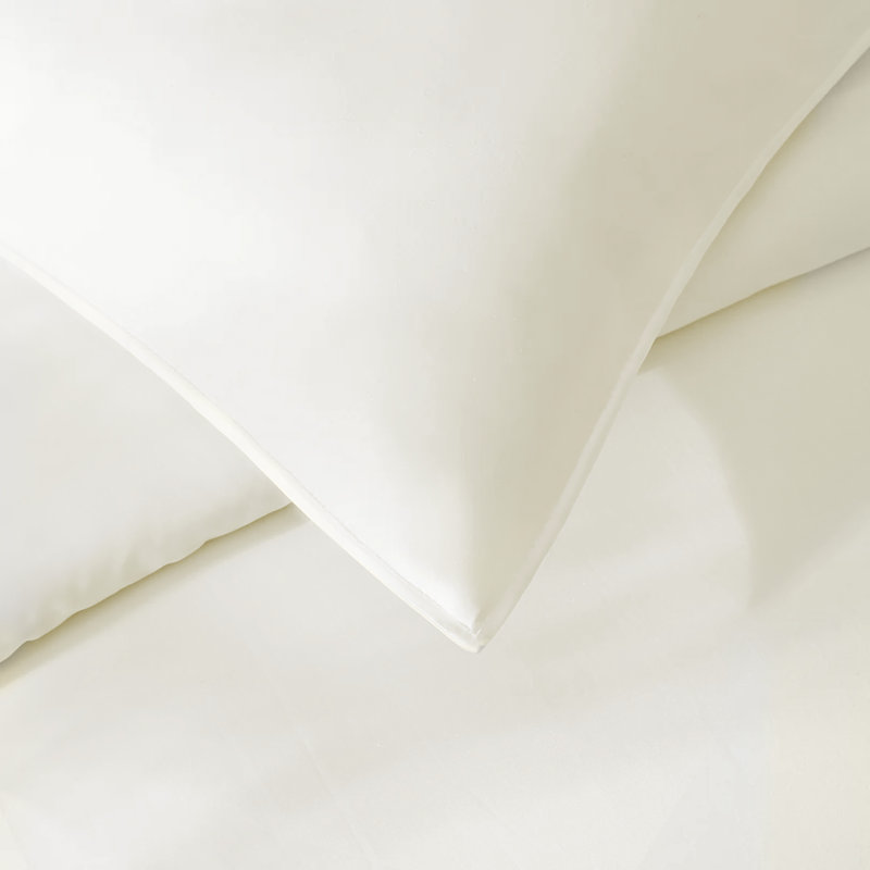 Silken Sateen TENCEL Duvet Cover Set , King, Ivory
