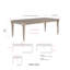 Table de salle à manger extensible en bois Michalia