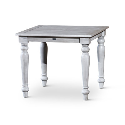 Anaelise Square Eucalyptus Outdoor Dining Table With Umbrella Hole , 34.5'' in. W 34.5'' in. D