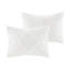 Doux et housse de couette géométrique en chenille 3 pièces en coton pour lit double / grand lit, double / grand avec motif, acarien