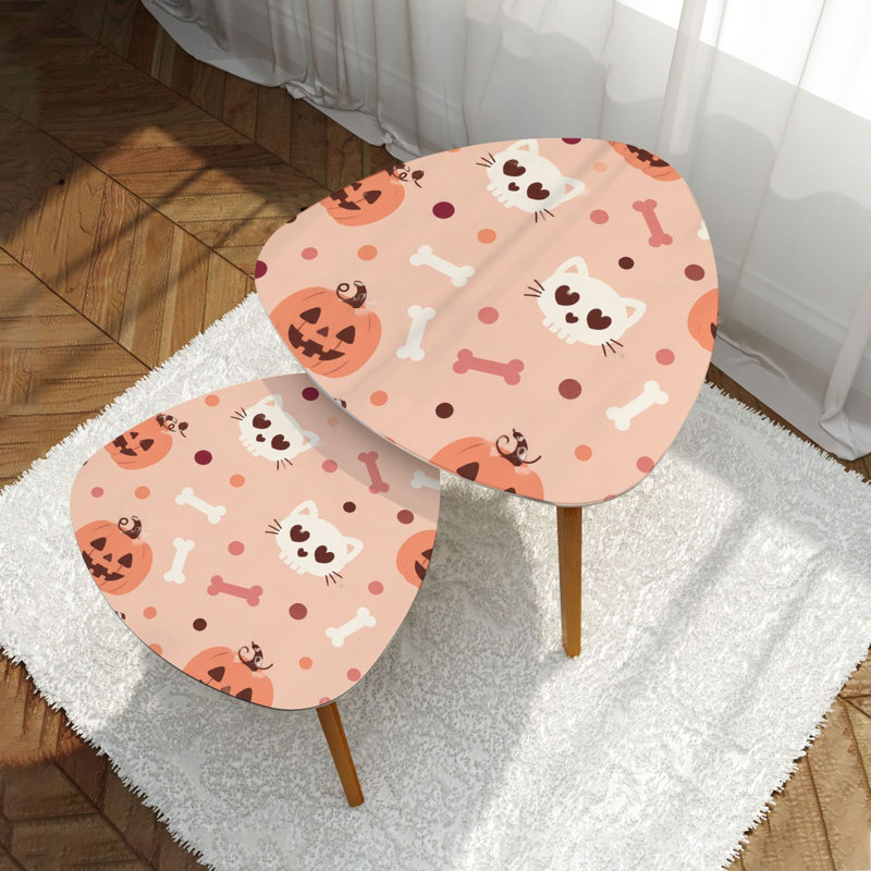 Ensemble de 2 tables gigognes Triangle
