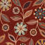 Tapis à motif floral Merlot d'Adderley-242413653