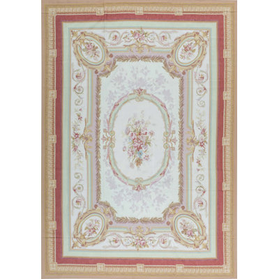 Hand-Knotted High-Quality Beige Area Rug