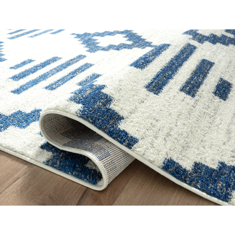 Tapis bleu marine Tidaholm Carlisia CAS230A, Rectangle 4 pi x 6 pi