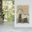 Equine Embrace Abstract Peaceful Rustic Horse Nature Landscape Wall Art Print by Treechild - Print-846444477