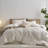 Striped Duvet Cover Set 100% Washed Cotton Linen Like Textured-105229476-105229477