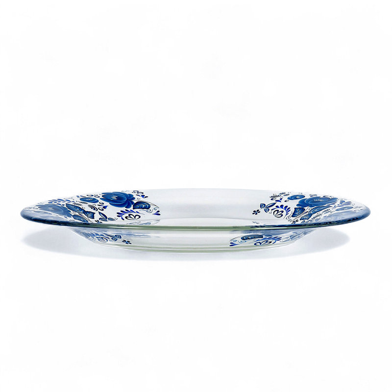 Blue Dessert Plates - 7.8"