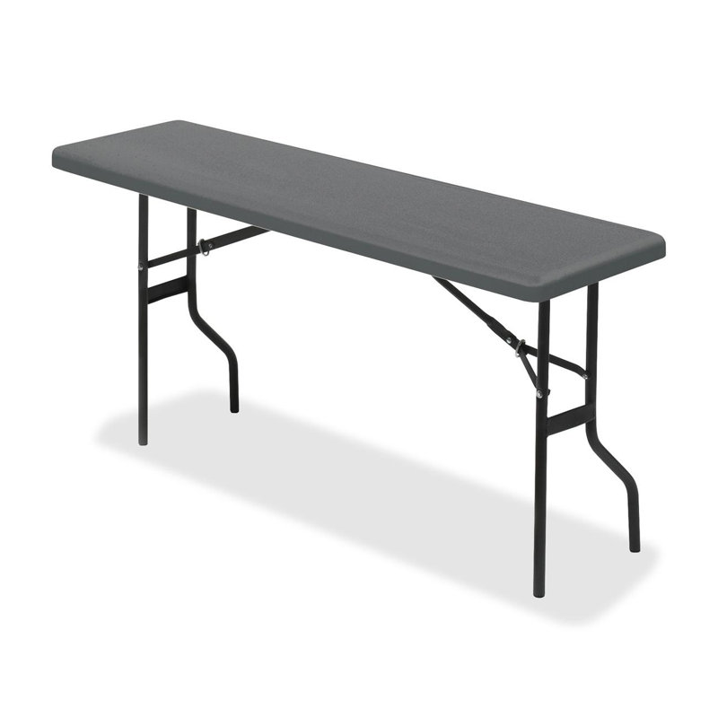 Indestruc-Tables Too™ Rectangular Folding Table, 29" H x 72" W x 18" D, Charcoal