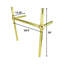 Lavabo de salle de bain sur pied 30 "en laiton