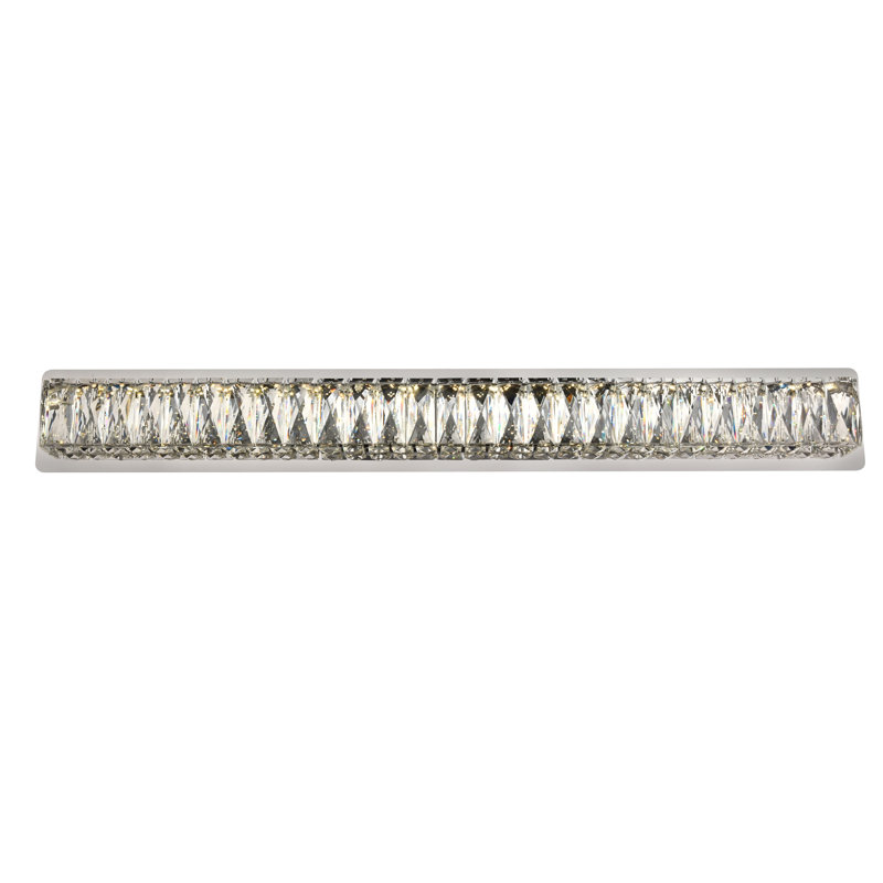 Steveson Dimmable LED Vanity Light, 4.5" H x 35.4" W x 2.2" D, Chrome
