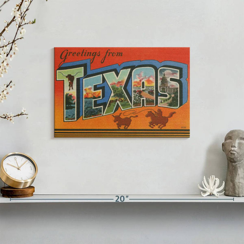 Ravi Greetings From Texas, 8" H x 12" W