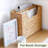 Hand-Woven Water Hyacinth Storage Box And File, Book, Newspaper, File Organizer, Decorative Storage Box With Handle