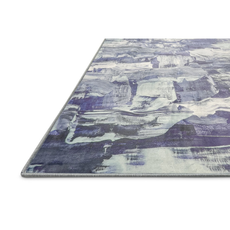 Tapis en polyester tissé à la machine, Rectangle 3 pi x 5 pi