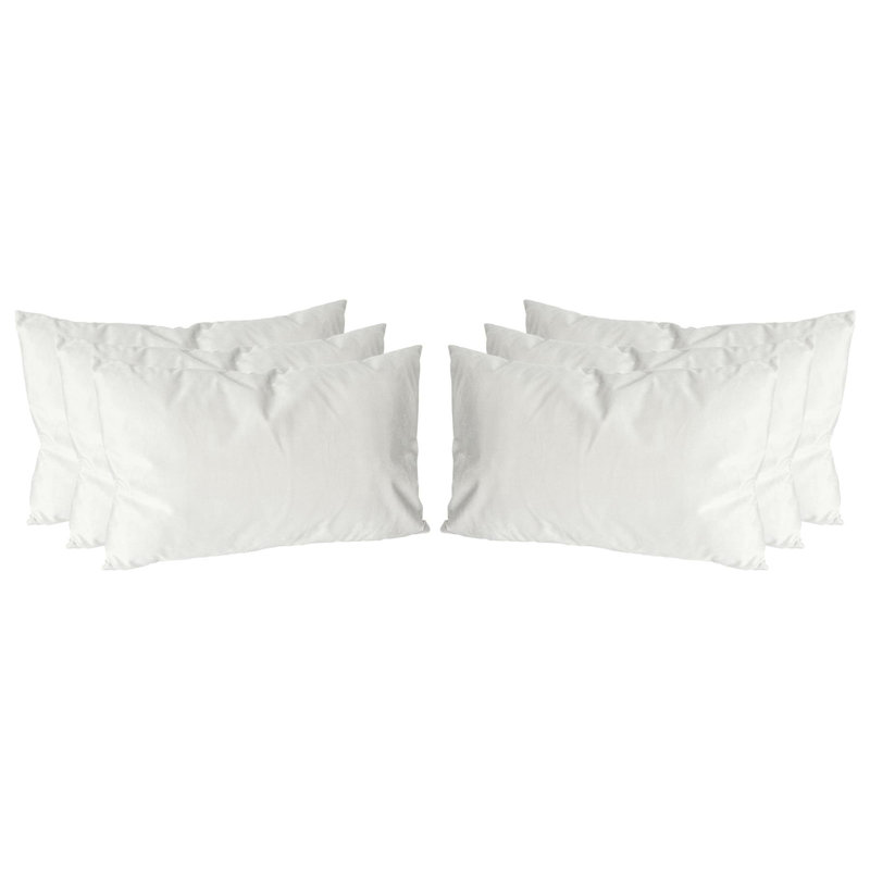 Colour Rectangular Lumbar Cushion with Filling, Cream