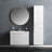 Kidada 25.6'' Single Bathroom Vanity with Ceramic, Acrylic Top with Mirror