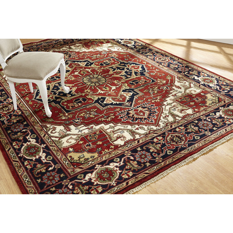 Marshfield Hand Knotted Wool Oriental Area Rug, Rectangle 10' x 14'