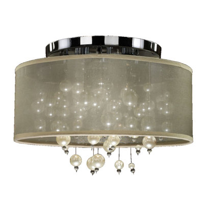 Leal Fabric Flush Mount