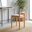 Tabouret d'appoint en bois massif, tabouret de maquillage en bois de hêtre naturel avec bords doux, siège de meuble-lavabo de chambre à coucher pour coiffeuse et décoration intérieure