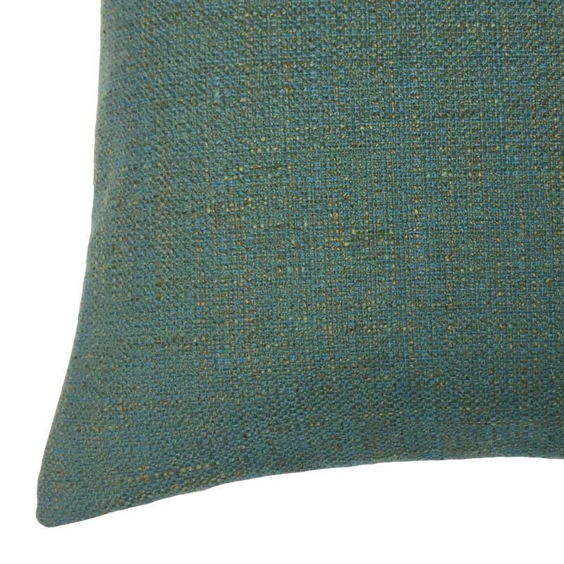 Coussin décoratif, 24 po x 24 po, Bleu sarcelle