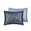 Literie bleu marine avec coussins - Design classique et facile à entretenir pour une chambre à coucher pratique 5 pièces dans un magnifique matériau cachemire durable-120944824-120944827